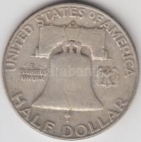 Amerikai Egyesült Államok 1953D 1/2$ Ag "Franklin" T:3
USA 1953D Half Dollar Ag "Fran...