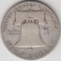 Amerikai Egyesült Államok 1953D 1/2$ Ag "Franklin" T:3
USA 1953D Half Dollar Ag "Fran...