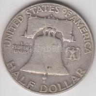Amerikai Egyesült Államok 1953D 1/2$ Ag "Franklin" T:3
USA 1953D Half Dollar Ag "Fran...