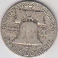 Amerikai Egyesült Államok 1953D 1/2$ Ag "Franklin" T:3
USA 1953D Half Dollar Ag "Fran...