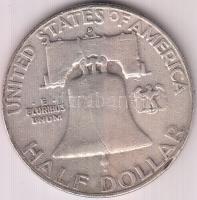 Amerikai Egyesült Államok 1958D 1/2$ Ag "Franklin" T:3
USA 1958D Half Dollar Ag "Fran...
