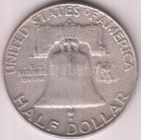 Amerikai Egyesült Államok 1959D 1/2$ Ag "Franklin" T:3
USA 1959D Half Dollar Ag "Fran...