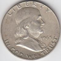 Amerikai Egyesült Államok 1963D 1/2$ Ag &quot;Franklin&quot; T:3 &lt;br/&gt;USA 1963D Half Dollar Ag &quot;Franklin&quot; C:F &lt;br/&gt;Krause KM# 199