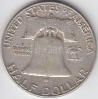 Amerikai Egyesült Államok 1963D 1/2$ Ag "Franklin" T:3
USA 1963D Half Dollar Ag "Fran...