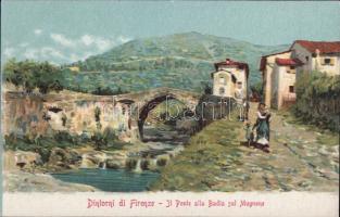 Badia bridge, litho