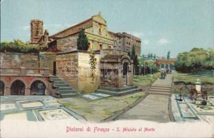 Firenze San Miniato al Monte, litho