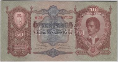 1932. 50P (6x) egymás utáni sorszámmal T:I-