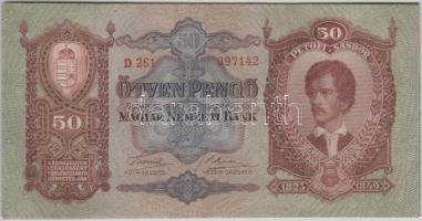 1932. 50P (5x) egymás utáni sorszámmal T:I-