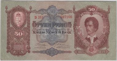 1932. 50P (3x) egymás utáni sorszámmal T:I-