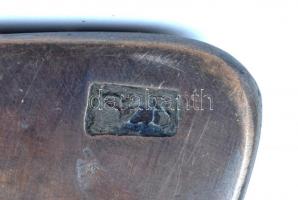 Szabó Imrefai Béla (1952-): MTA Nivódíj. Bronz kis plasztika, jelzett, 10×8 cm