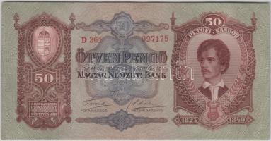 1932. 50P (6x) egymás utáni sorszámmal T:I-