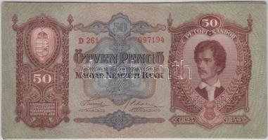 1932. 50P (4x) egymás utáni sorszámmal T:I-