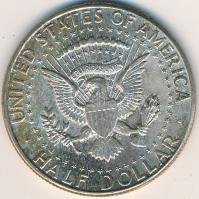 Amerikai Egyesült Államok 1964. 1/2$ Ag &quot;Kennedy&quot; T:2-,3 &lt;br/&gt;USA 1964. 1/2 Dollar Ag &quot;Kennedy&quot; C:VF,F &lt;br/&gt;Krause KM#202