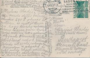 Pfaffstätten Franz Mayer's Kaffee-Restaurant Einöde, Bahn-Station / café, railway station So.St...