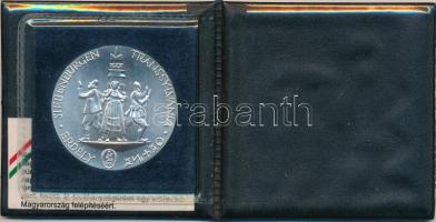 1989. "Erdély-A magyar nemzetért" Ag emlékérem (31.1g/0.999) T:BU Tokban. Tanúsítvánnyal