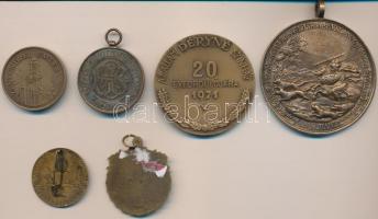 6db-os emlékérem tétel jelzett darabokkal T:vegyes