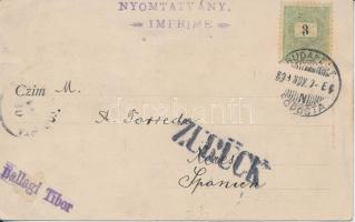 Budapest IX. Vámház körút, Központi Vásárcsarnok, villamos, Divald (Rb)