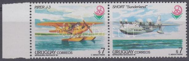 Nemzetközi bélyegkiállítás ívszéli pár, International Stamp Exhibition margin pair