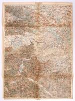 cca 1910 Bosinski Brod és környéke katonai térkép / Bosnia military map 40x60 cm