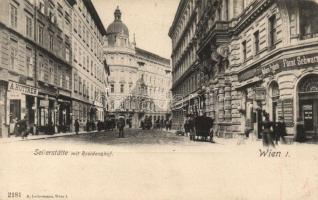 Vienna Wien I. Seilerstätte mit Residenzhof, shop of Huttrer (EK)