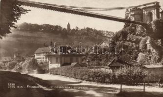 Fribourg Grand Pont Suspendu / hanging bridge (fl)