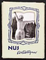 cca 1950 Nus artistiques 10 művészi akt fotó / nude photos 7x9 cm