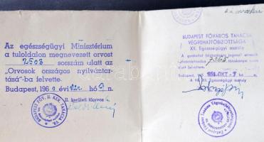 1944 Orvosi diploma viaszpecséttel / Doctors diploma