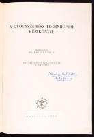 Dr. Kovács László: A gyógyszerésztechnikusok kézikönyve Bp., 1960. Medicina