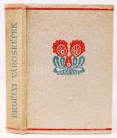 Erdélyi városképek - Kolozsvár, Enyed, Nagyvárad, Marosvásárhely, Brassó Bp., 1934 Révai. Festett halinakötésben, jó állapotban