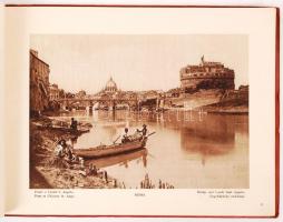 cca 1910 Roma 80 képet tartalmazó nagyméretű füzet / Booklet with 80 pictures 28x20 cm