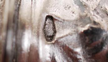 Ezüst (Ag.) nyelű evőeszközök, jelzettek, összesen: 35 db, néhány sérült