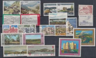Europa CEPT: 22 diff. countries, 46 (44 diff.) stamps, Europa CEPT 22 klf ország 46 db (44 klf) bélyeg