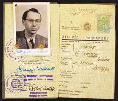 1947 Keményfedeles magyar útlevél / Hungarian passport