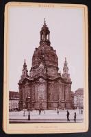 CCa 1900 Dresden leporelló, hiányos, gerincnél elvált, összesen:14 db fotóval