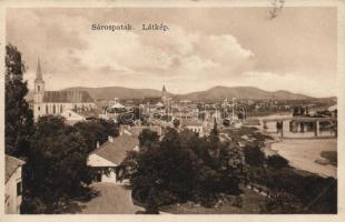 4 db RÉGI magyar városképes lap: Sárospatak (2), Sopron (2) / 4 old Hungarian postcards