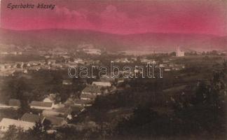 4 db RÉGI, vegyes minőségű magyar városképes lap:  Kiskőrös, Egerbakta, Hatvan, Cegléd / 4 old Hunga...