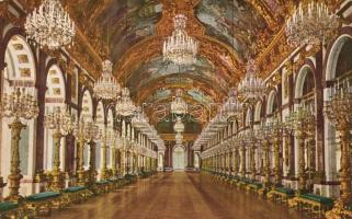 Chiemsee - 11 db RÉGI német városképes lap: Herrenchiemsee belső / 11 old German postcards, Herrench...