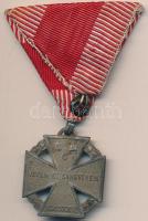 1916. &quot;Károly-Csapatkereszt&quot; cink kitüntetés mellszalaggal T:2,2- &lt;br/&gt;Hungary 1916. &quot;Karl Troop Cross&quot; zinc decoration with ribbon C:aXF