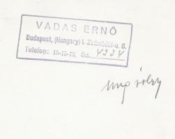 cca 1930-1940 Vadas Ernő (1899-1962): Ung völgye, 24x18 cm