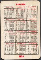 1939 The Jolly Joker Piatnik kártyanaptár
