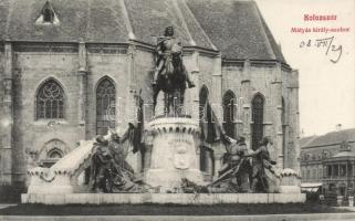 Kolozsvár Mátyás király szobor / Matthias Corvinus statue