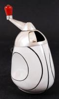 Retró kávédaráló, porcelán-fém, m:22 cm