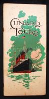 cca 1930-1940 Cunard Tours hajózási ismertető füzet térképmelléklettel / &lt;br/&gt;Cunard Tours nautical brochure &lt;br/&gt;