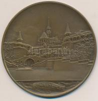 1965. &quot;Budapesti Emlék / Magyarország-Csehszlovákia Budapest&quot; Br emlékérem (80mm) dísztokban T:1-