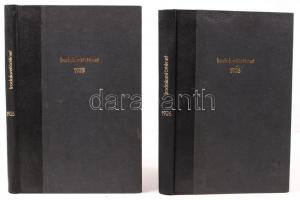 1925-1926 Irodalomtörténet c. folyóirat komplett két évfolyama félvászon kötésben bekötve