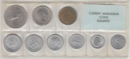 1973. 2f-10Ft 9db klf érmés forgalmi sor fóliatokban T:1