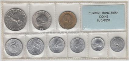 1975. 2f-10Ft 9db klf érmés forgalmi sor fóliatokban T:1