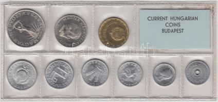 1976. 2f-10Ft 9db klf érmés forgalmi sor fóliatokban T:1