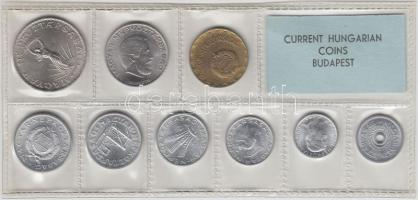 1977. 2f-10Ft 9db klf érmés forgalmi sor fóliatokban T:1