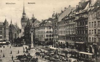 München Marienplatz, trams